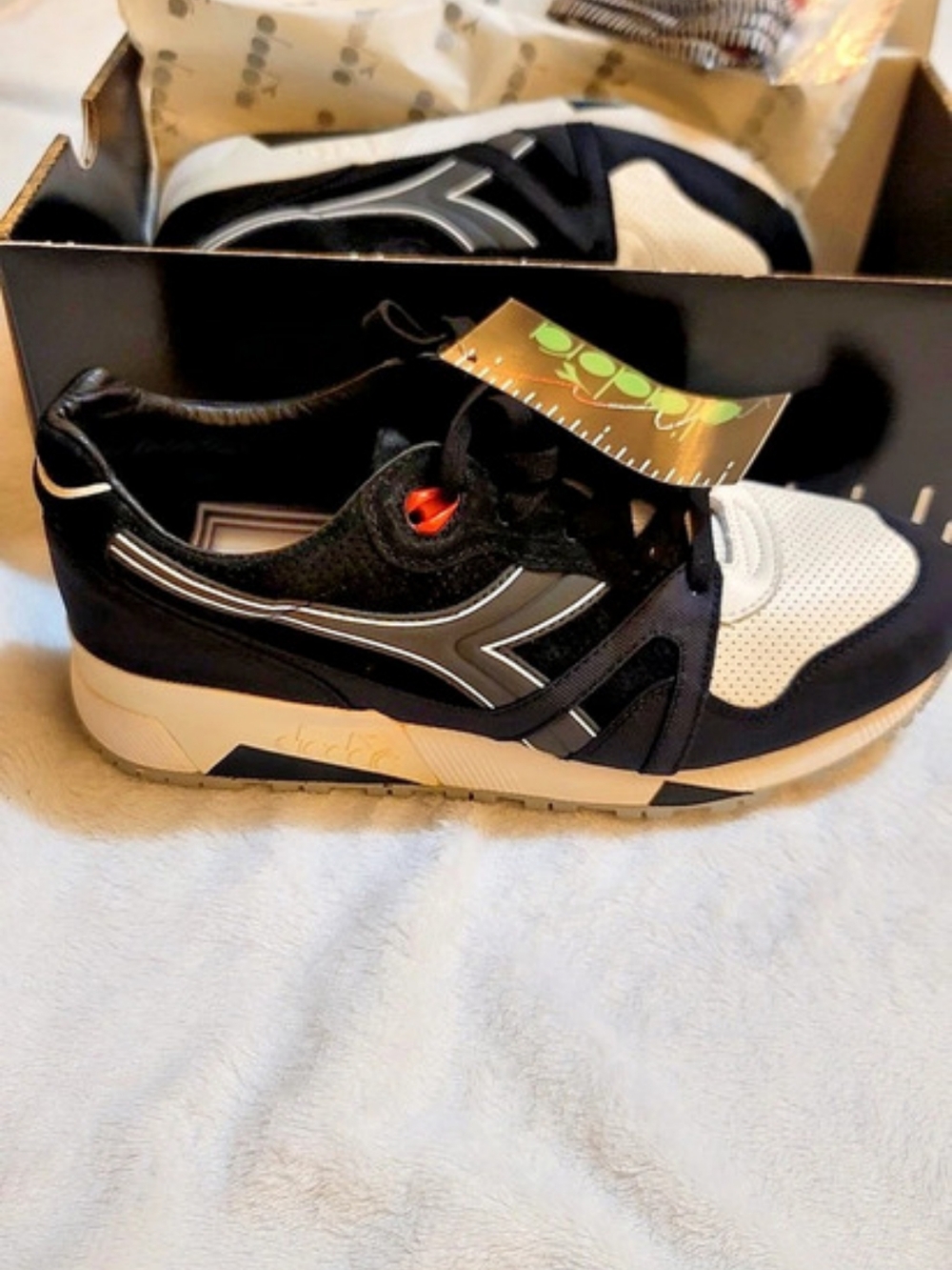 Diadora Concepts x Diadora N9000 Rat Pack Sneakers Black & White